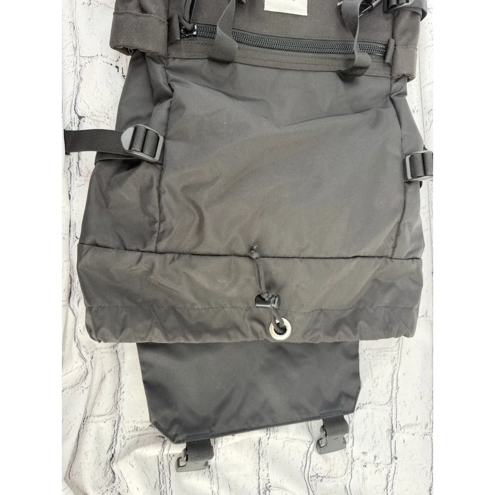 Topo Designs Rover Pack Classic Black Nylon Backpack Cinch Top Laptop Sleeve